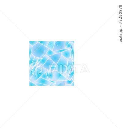 Game ground pattern with cracked glass texture on white 72290879