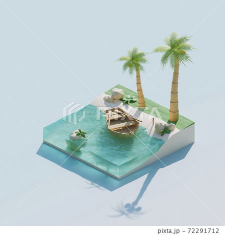 Tropical scene with sea 72291712