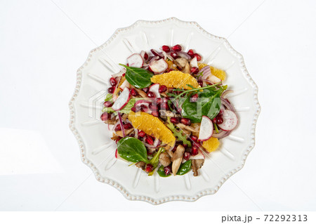 Plate With Salad Plate With Salad 72292313