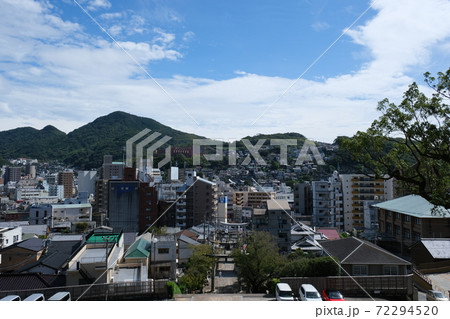 長崎の諏訪神社からみた風景(亀山社中跡向き) 長崎の諏訪神社からみた風景(亀山社中跡向き) 72294520