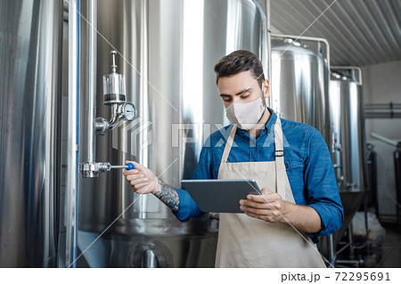 Craft beer plant, brewery, equipment and covid-19 quarantine Craft beer plant, brewery, equipment and covid-19 quarantine 72295691