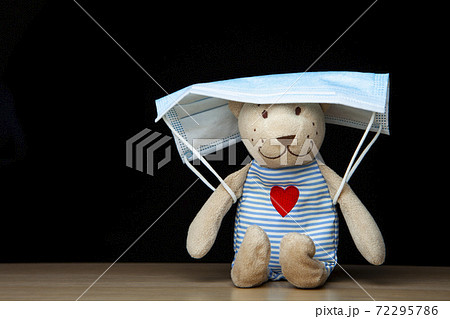 image of toy bear mask dark background 72295786
