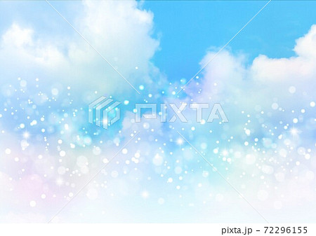空グラデーションとシャボン玉 72296155