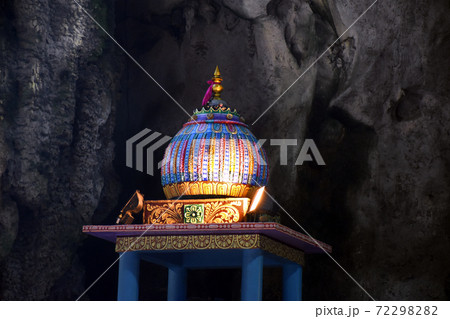 Batu Caves inside a limestone hill that has a series of caves and cave temples Batu Caves inside a limestone hill that has a series of caves and cave temples 72298282