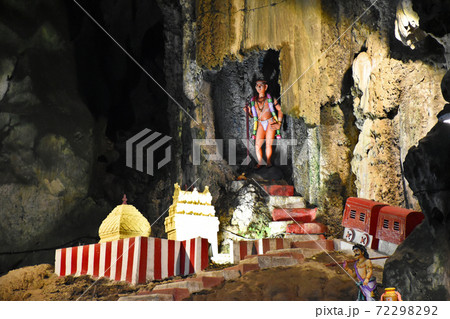 Batu Caves inside a limestone hill that has a series of caves and cave temples 72298292
