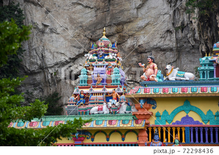 Batu Caves inside a limestone hill that has a series of caves and cave temples Batu Caves inside a limestone hill that has a series of caves and cave temples 72298436