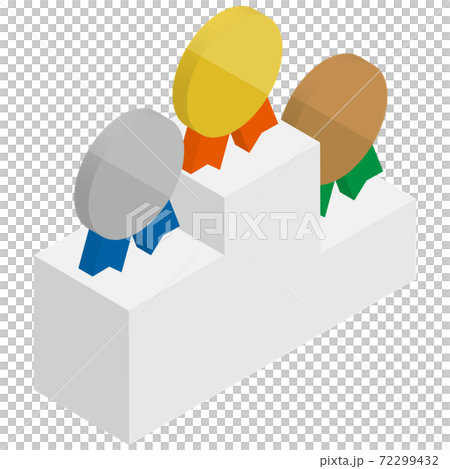 Isometric ranking icon 72299432