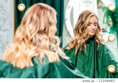 Hairstyle of young woman. 72299865