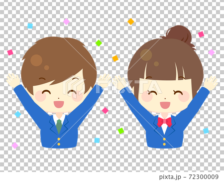 High school boys and girls happy illustrations 72300009