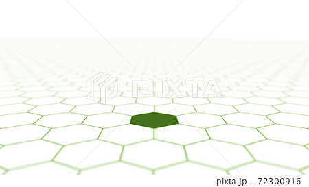 CGヘクサゴン　並んだ複数の六角形の背景素材 72300916