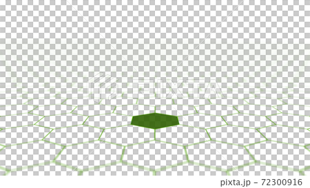CGヘクサゴン　並んだ複数の六角形の背景素材 72300916