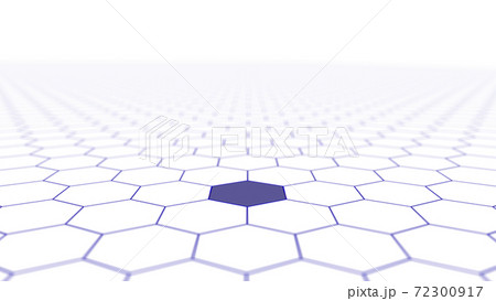 CGヘクサゴン　並んだ複数の六角形の背景素材 72300917