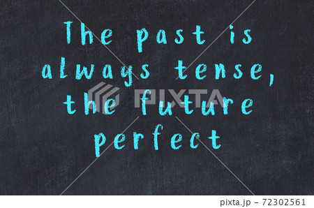 Chalk inscription of smart quote on black desk Chalk inscription of smart quote on black desk 72302561