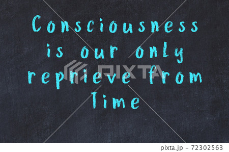 Black chalkboard with wise inscription on it 72302563