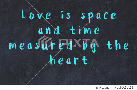 Black chalkboard with wise inscription on it Black chalkboard with wise inscription on it 72302921