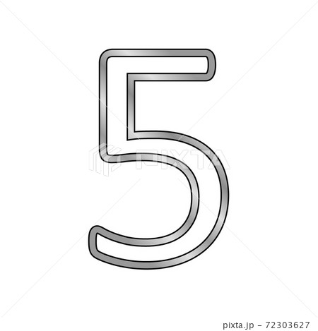Gold number five symbol. Gold number five symbol. 72303627