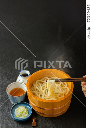 手打ちうどん homemade noodles of Japan(udon) 手打ちうどん homemade noodles of Japan(udon) 72309486