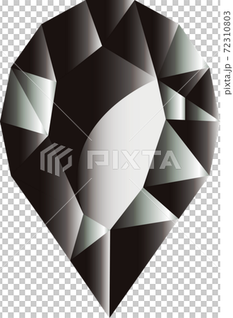 Illustration of black spinel jewels Illustration of black spinel jewels 72310803