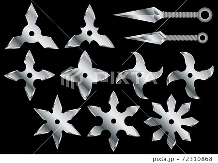 手裏剣のイラスト素材