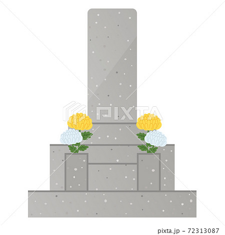 お墓のイラストレーション 72313087