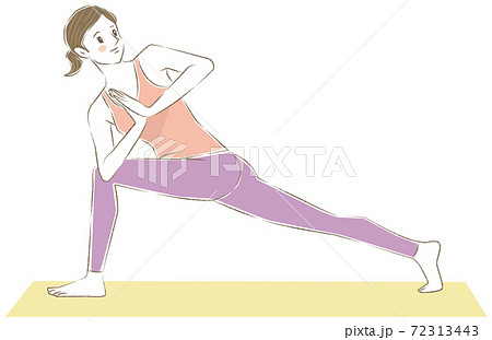 ヨガ ポーズのイラスト素材