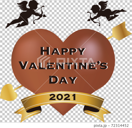 バレンタイン ギフト キューピッド ハート チョコレート タイトル 英語 イラスト素材 バレンタイン ギフト キューピッド ハート チョコレート タイトル 英語 イラスト素材 72314452