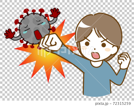 A man who fights off the virus A man who fights off the virus 72315259