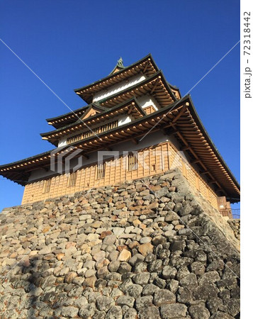 晴天の諏訪高島城 晴天の諏訪高島城 72318442