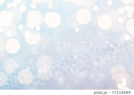 Shiny silver defocused glitter background with golden lights 72318689