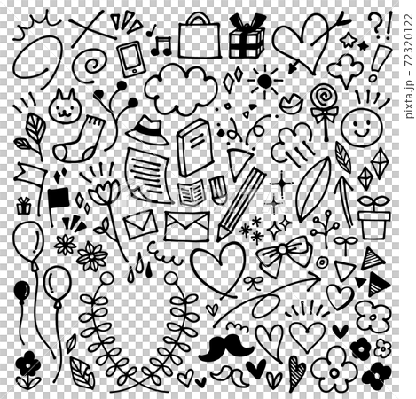 筆劃手繪素材套裝 72320122