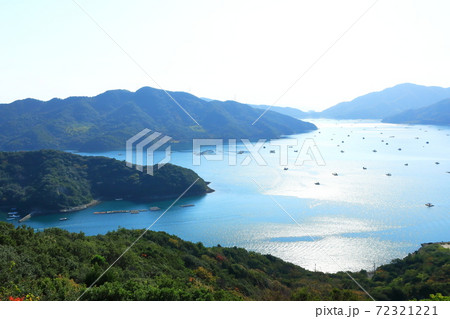 鳴門ウチノ海の朝　徳島県鳴門市 72321221