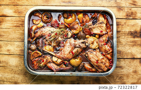 Appetizing rabbit stew. Appetizing rabbit stew. 72322817