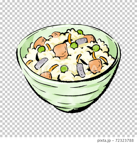 手書きラフスケッチ 五目ご飯のイラスト素材 手書きラフスケッチ 五目ご飯のイラスト素材