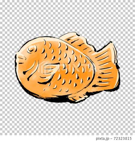 手書きラフスケッチ_たい焼き 72323815