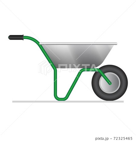 Wheelbarrow vector illustration isolated on white background Wheelbarrow vector illustration isolated on white background 72325465