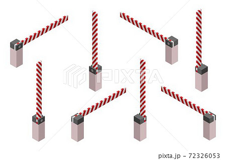 Parking car barrier vector illustration 72326053