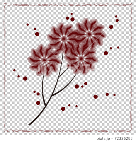 Botanical simple plant drawn in a circle Botanical simple plant drawn in a circle 72326293