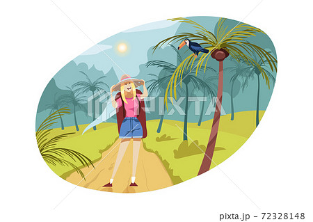 Travelling, tourism, nature, hiking concept 72328148
