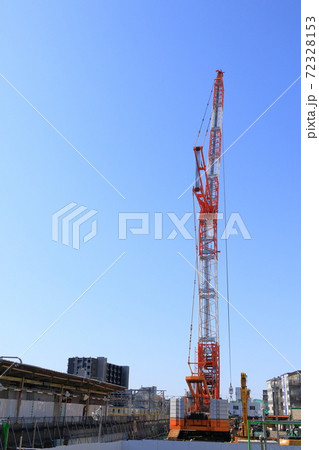 工事現場のクレーン 都市再開発 工事現場のクレーン 都市再開発 72328153
