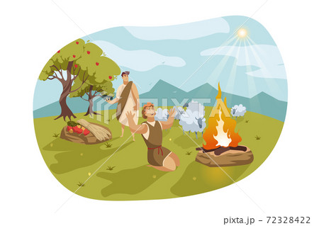 Cain and Abel, Bible concept Cain and Abel, Bible concept 72328422