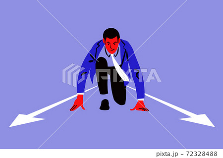 Startup, way, challenge, competition business concept. 72328488
