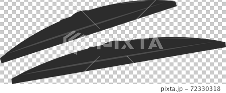 冬用のゴムの暑い冬用ワイパーのイラスト 72330318