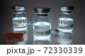 Realistic 3D render illustration of covid-19 vaccine 72330339