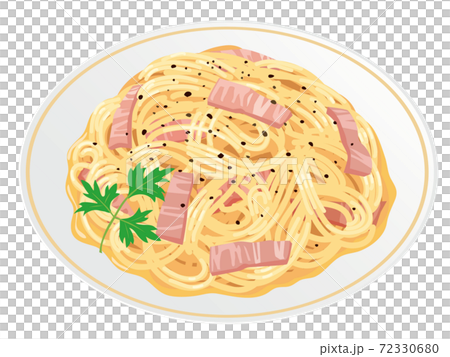 カルボナーラのイラスト素材