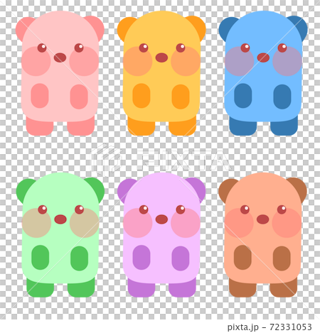 平面設計的可愛的小動物 平面設計的可愛的小動物 72331053