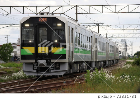 試運転中のH100形4両編成 72331731