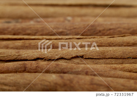 Cinnamon close up on a white background 72331967