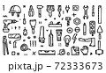 Construction icons vector collection, Building doodle icons 72333673