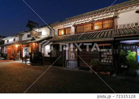 【岡山県】倉敷美観地区の夜景 72335128