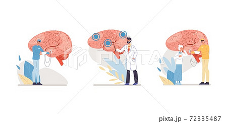 Flat cartoon doctor characters vector illustration concept Flat cartoon doctor characters vector illustration concept 72335487